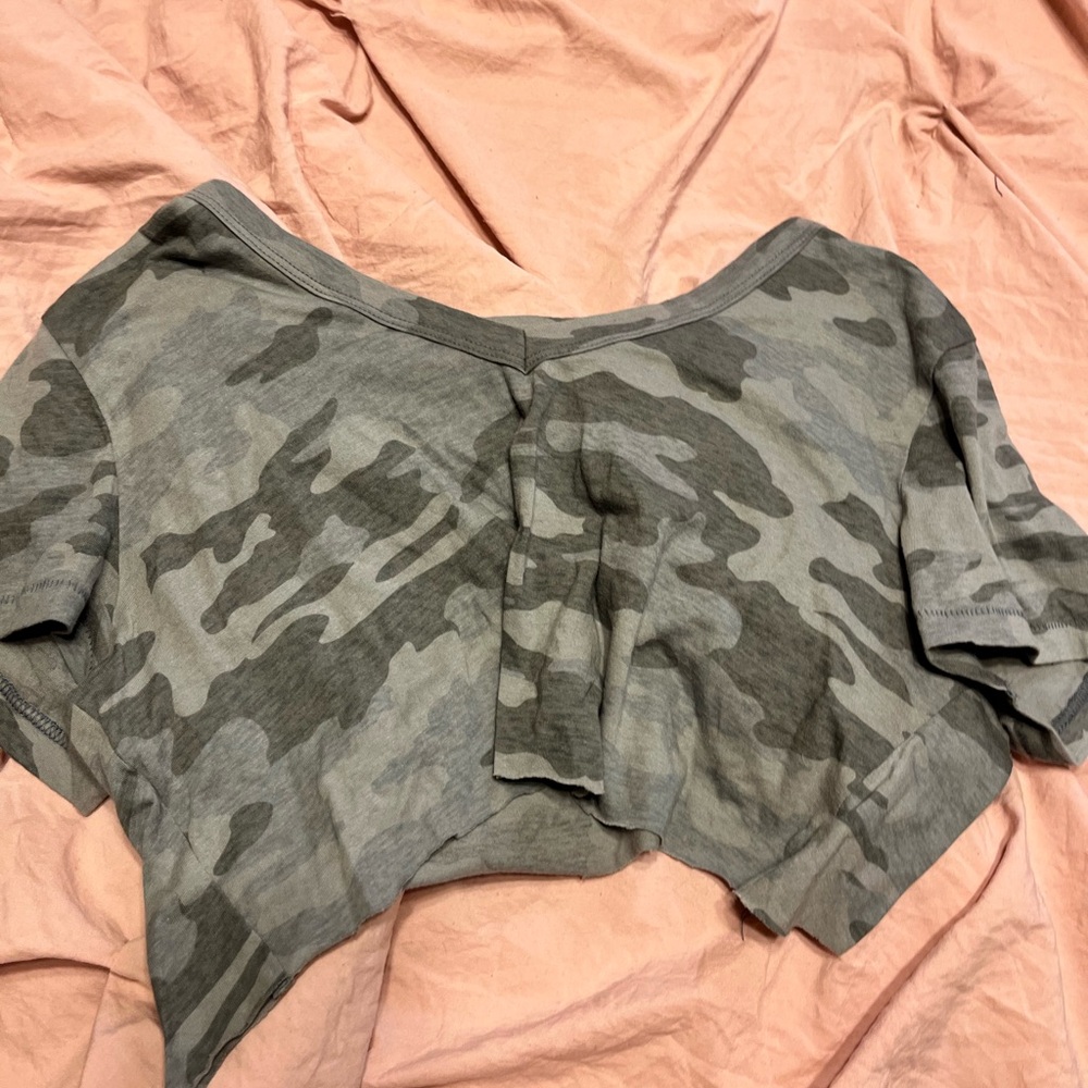 Camo Crop Top